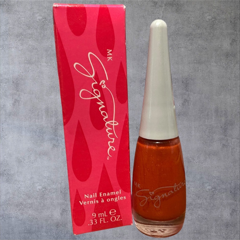 Mary Kay MK Signature Nail‎ Enamel Sunfire 980600 .33oz Orange Shimmer VTG NEW